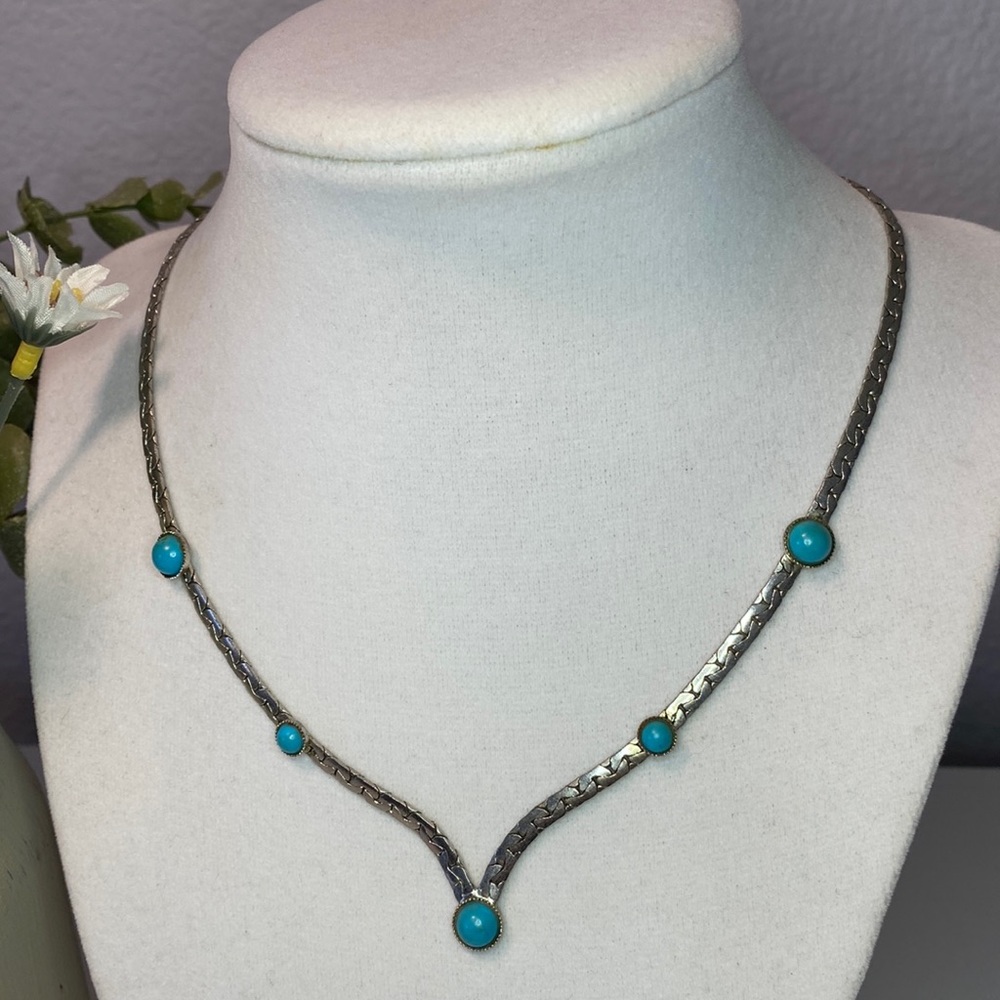 🎁 3 for $15. Sarah Coventry Summer Skies Necklace 1976